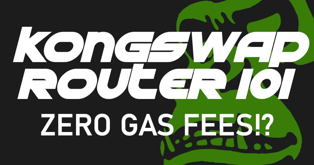 KongSwap Router: Swap any pair of tokens with no gas fees